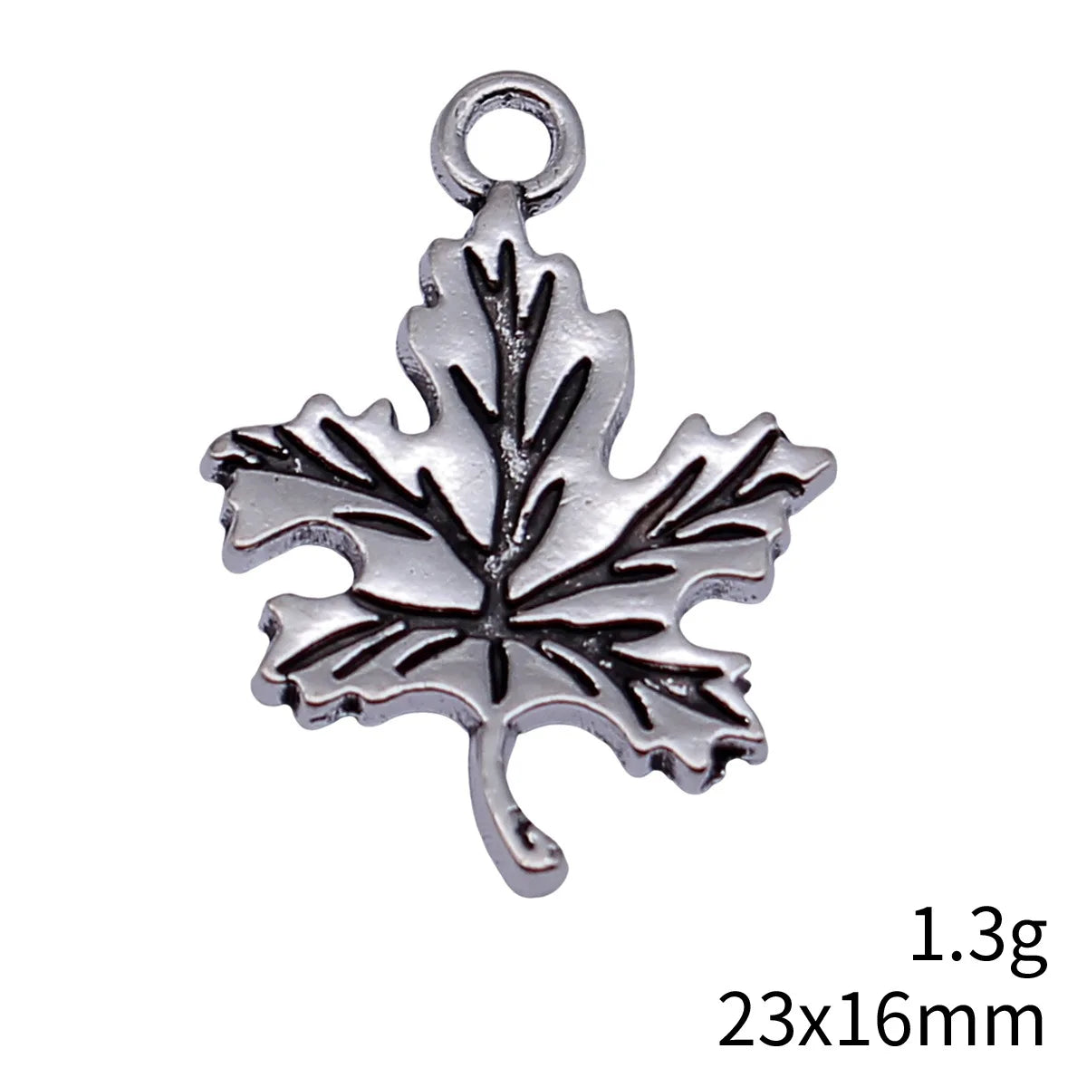 23x16mm 1.3g Antique Silver Zinc Alloy Leaf Charm Pendant for DIY Necklace Bracelet Jewelry Making
