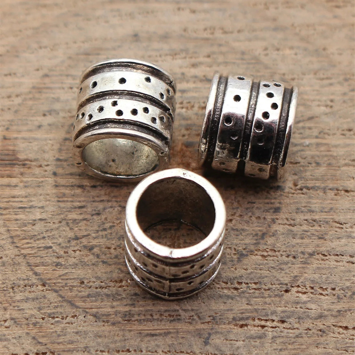 9x8.8x8.3mm 1.1g Antique Silver Zinc Alloy Irregular Pitted Texture Spacer Beads for Bracelet Jewelry Making