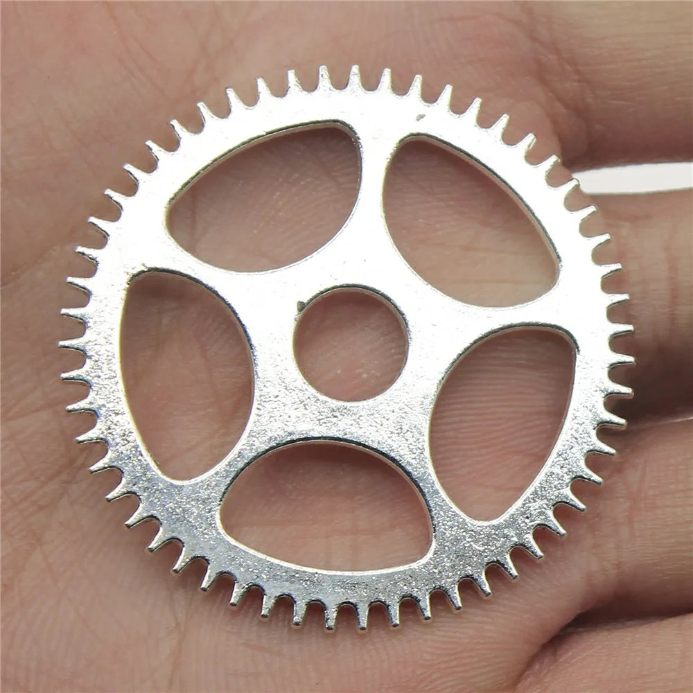 42x42mm 7.3g Multicolor Zinc Alloy Gear Charm Pendant for Necklace Bracelet Steampunk Jewelry Making