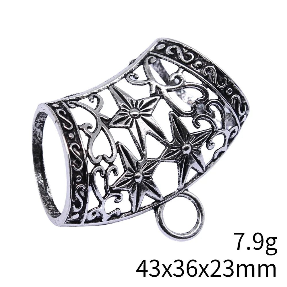 43x36x23mm 7.9g Multicolor Zinc Alloy Hollow Star Scarf Buckle Jewelry Findings for DIY Scarf Accessories