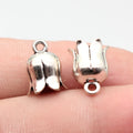 13x9.9x9mm 1.6g Antique Silver Zinc Alloy Flower Tassel Cap End Findings for DIY Pendant Jewelry Making