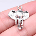 25x21mm 1.8g Multicolor Zinc Alloy Elephant Charm Pendant for DIY Bracelet and Necklace Jewelry Making