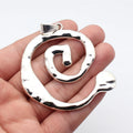 80x70mm 22g Multicolor Zinc Alloy Swirl Large Charm Pendant for DIY Necklace Jewelry Making
