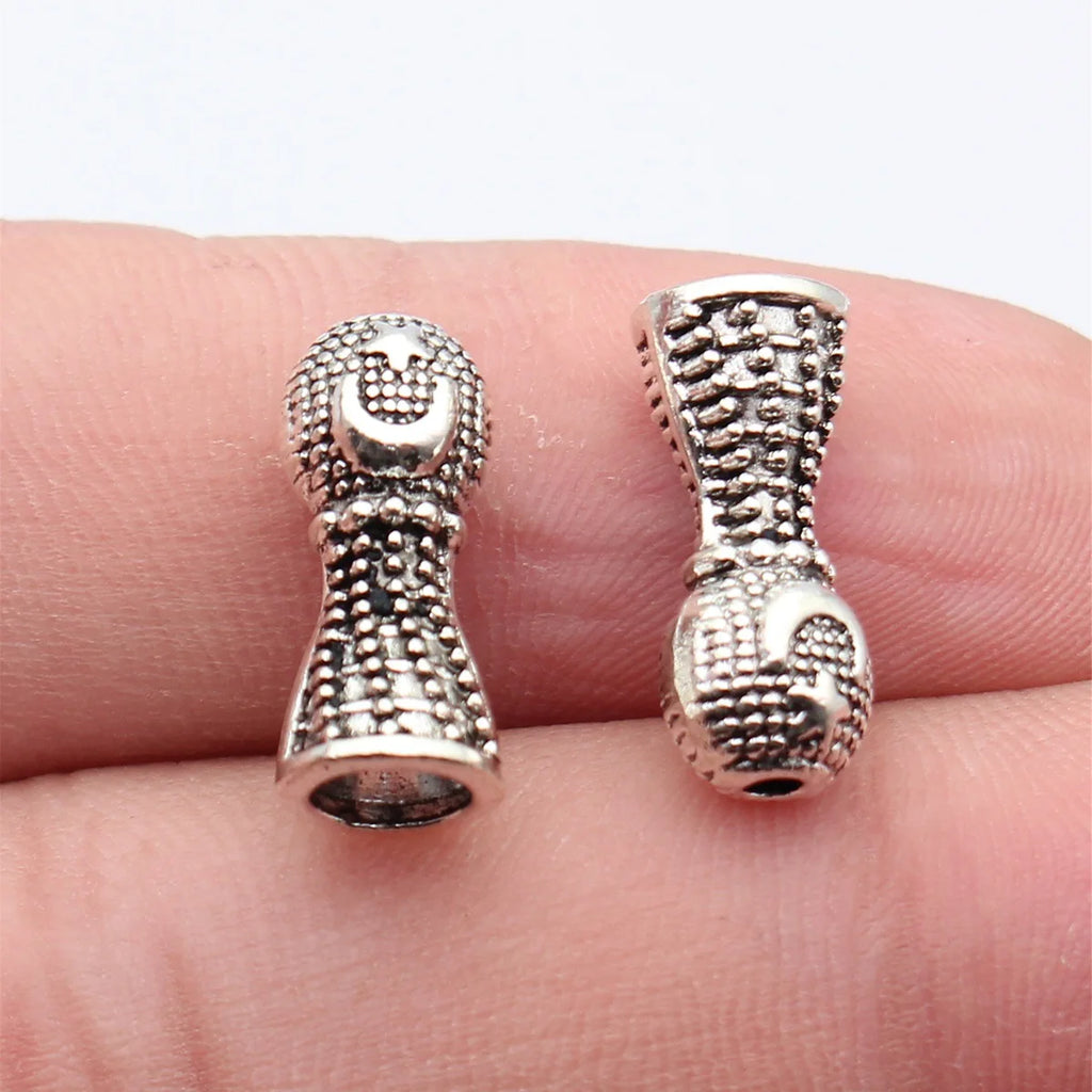 17x7.4x7.2mm 2.1g Multicolor Zinc Alloy Imam Prayer Beads Loose Metal Beads for Bracelet Jewelry Making