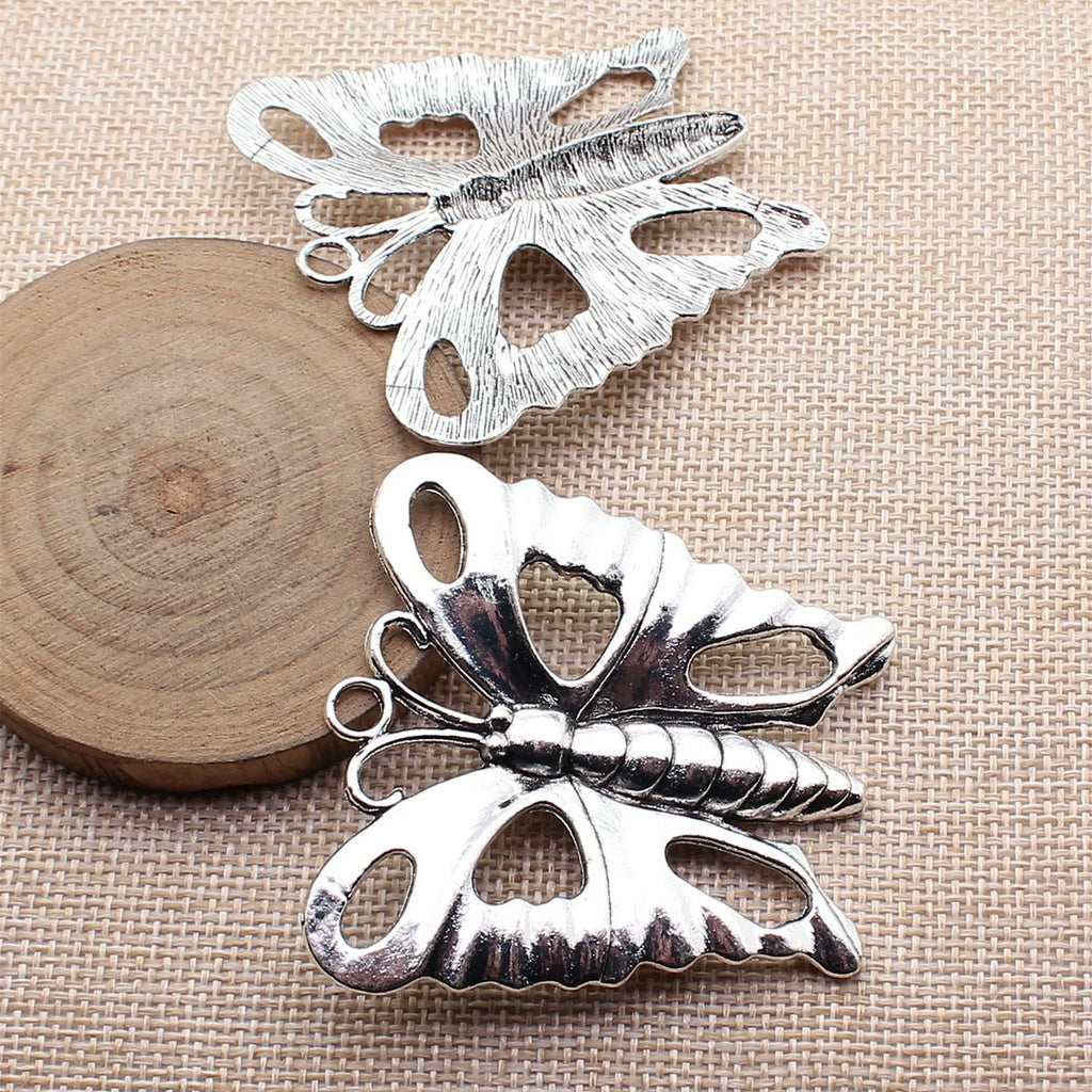 58x58mm 19g Multicolor Zinc Alloy Butterfly Charm Pendant for DIY Necklace Bracelet Jewelry Making