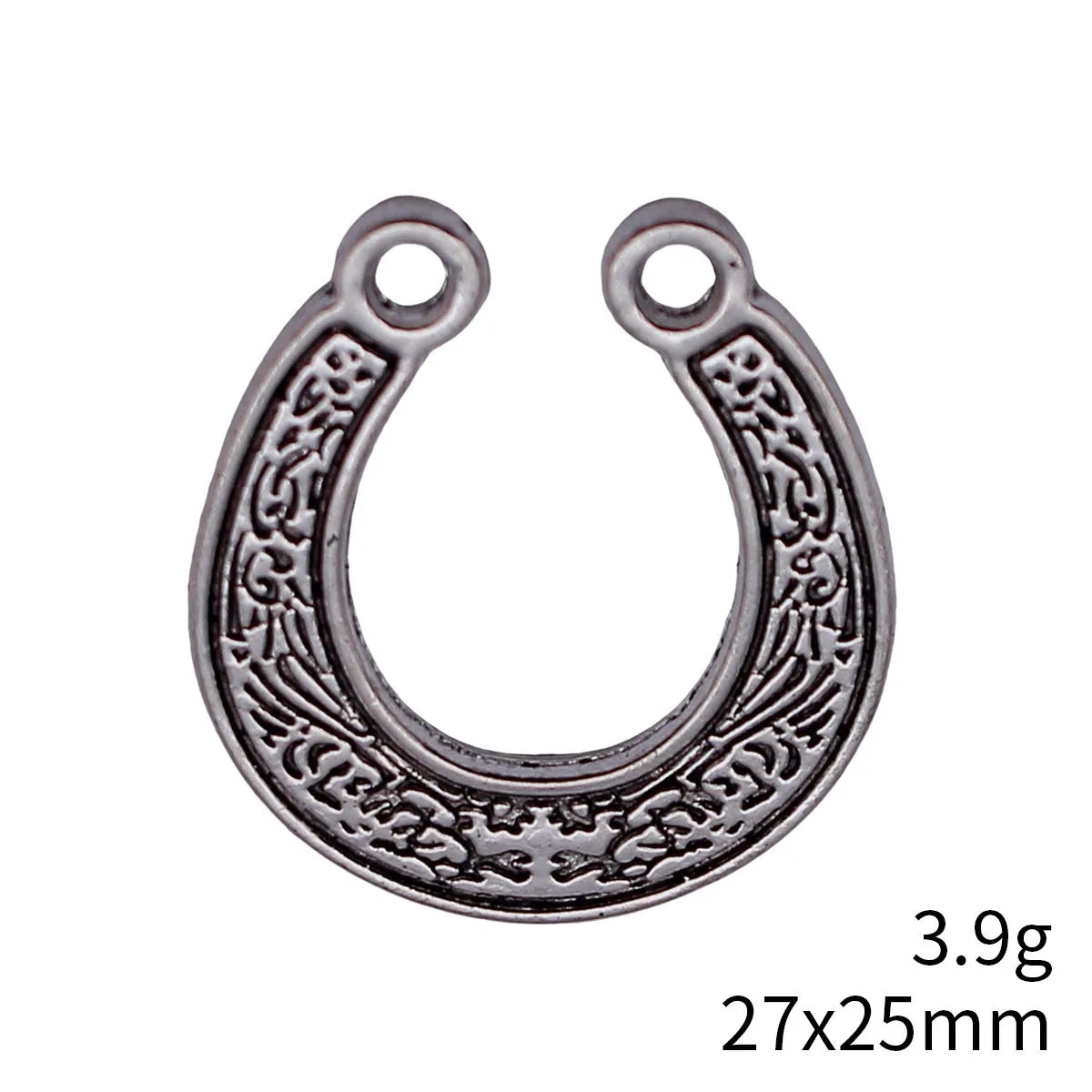 27x25mm 3.9g Iron Multicolor Horseshoe Double Sided charm pendant for DIY necklace bracelet jewelry accessories
