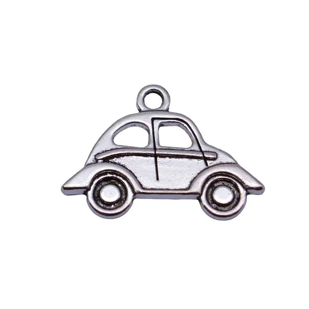 22x15mm 1.5g Antique Silver Zinc Alloy Car charm pendant for DIY bracelet necklace jewelry making