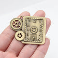 50x39mm 11.4g Antique Bronze Zinc Alloy Steampunk Gear Clock Charm Pendant for DIY Jewelry Making