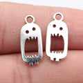 20x8.7mm 0.75g Antique Silver Zinc Alloy Cartoon Big Mouth Charm Pendant for DIY Necklace Jewelry Making