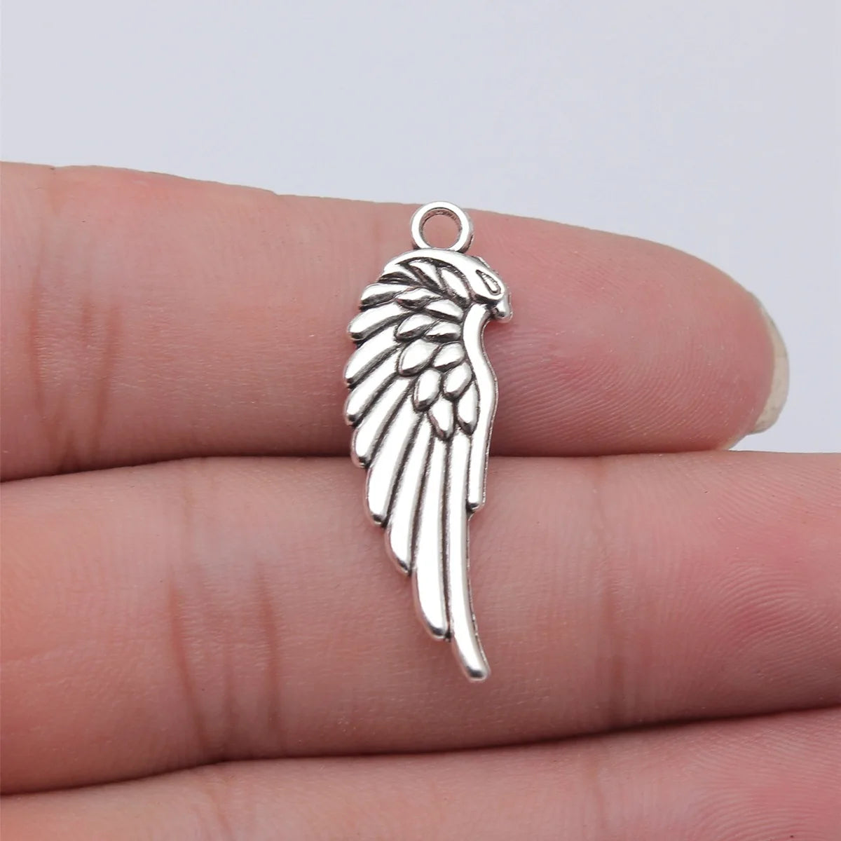 34x11mm 2.1g Multicolor Zinc Alloy Wing Charm Pendant for DIY Necklace Bracelet Jewelry Making