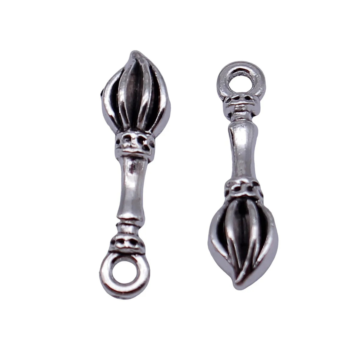 21x5.8mm 1.1g Antique Silver Zinc Alloy Calligraphy Brush charm pendant for DIY jewelry making