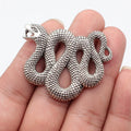 50x39mm 10.9g Multicolor Zinc Alloy Snake Charm Pendant for DIY Necklace and Bracelet Making