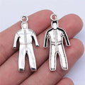 39x18mm 3.1g Antique Silver Zinc Alloy Protective Suit Charm Pendant for DIY Necklace Bracelet Making