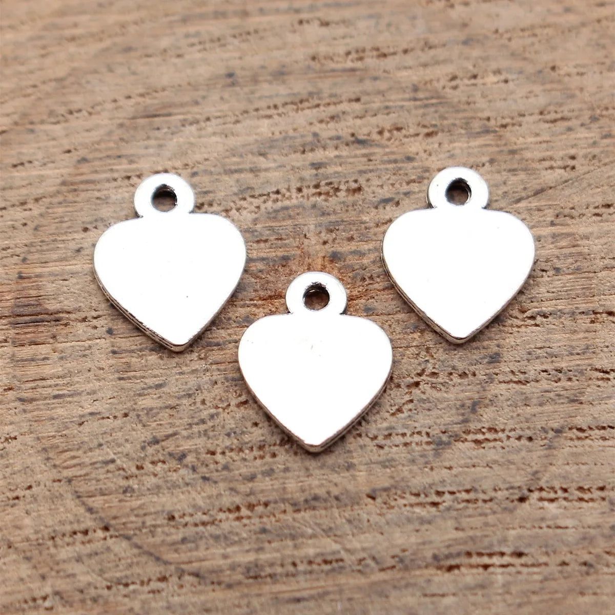 10x8.2mm 0.32g Antique Silver Zinc Alloy Heart Charm Pendant for Necklace Bracelet Earring DIY Making