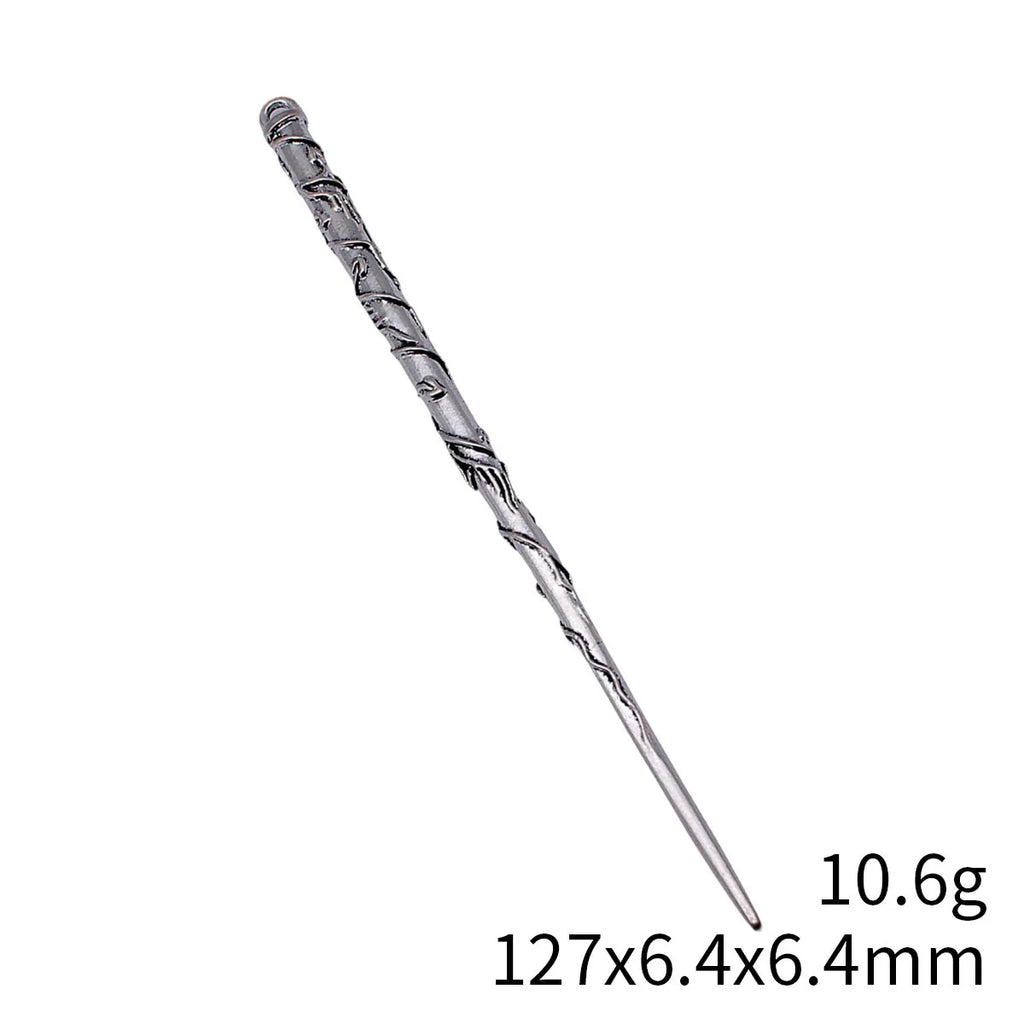 127x6.4x6.4mm 10.6g Antique Silver Zinc Alloy Vine Texture Hair Stick Jewelry Finding for DIY Hair Accessories