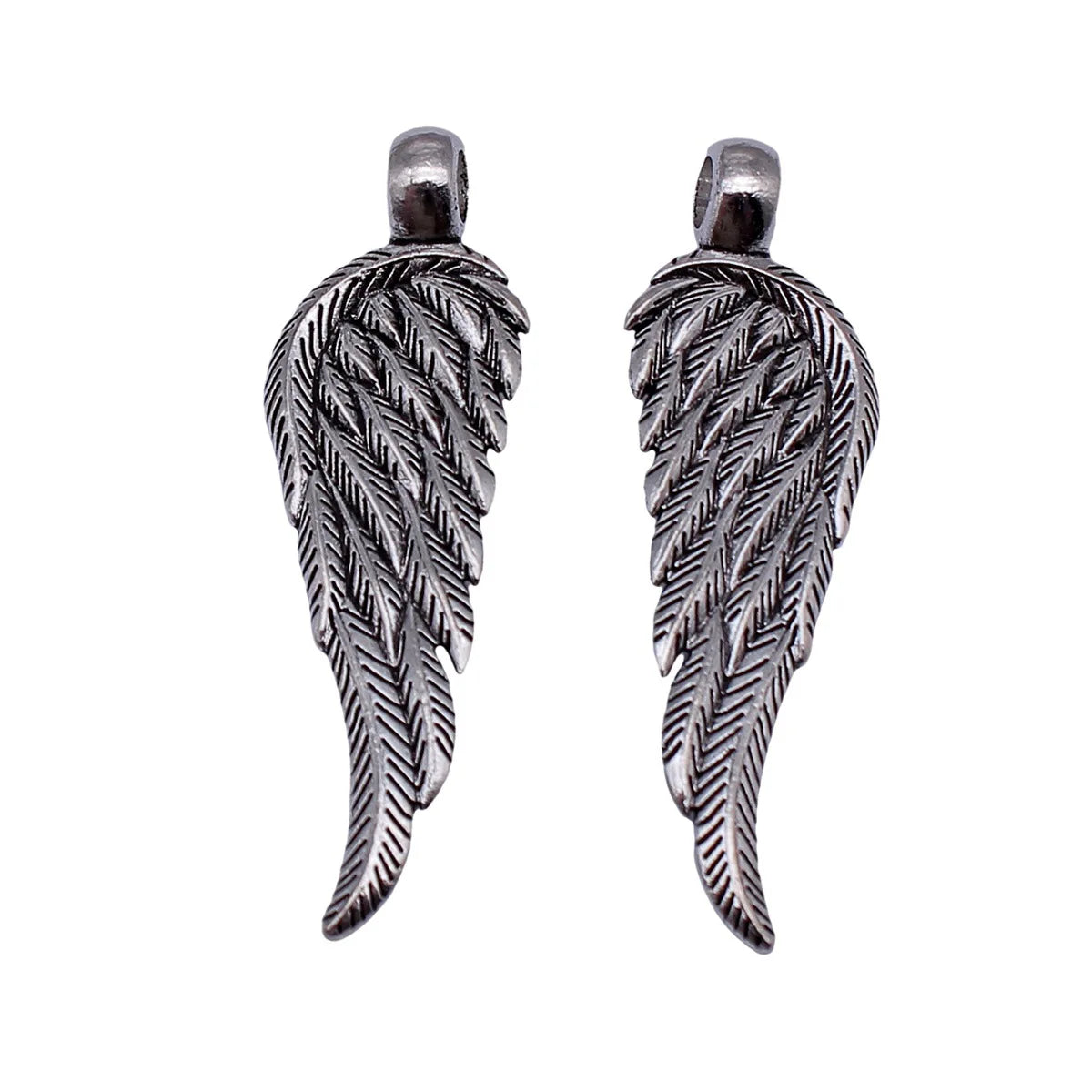 56x18mm 5.4g Antique Silver Zinc Alloy Wing Charm Pendant for DIY Necklace Bracelet Jewelry Making