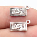 16x9.7mm 0.8g Antique Silver Zinc Alloy Dollar Charm Pendant for DIY Necklace Bracelet Jewelry Making