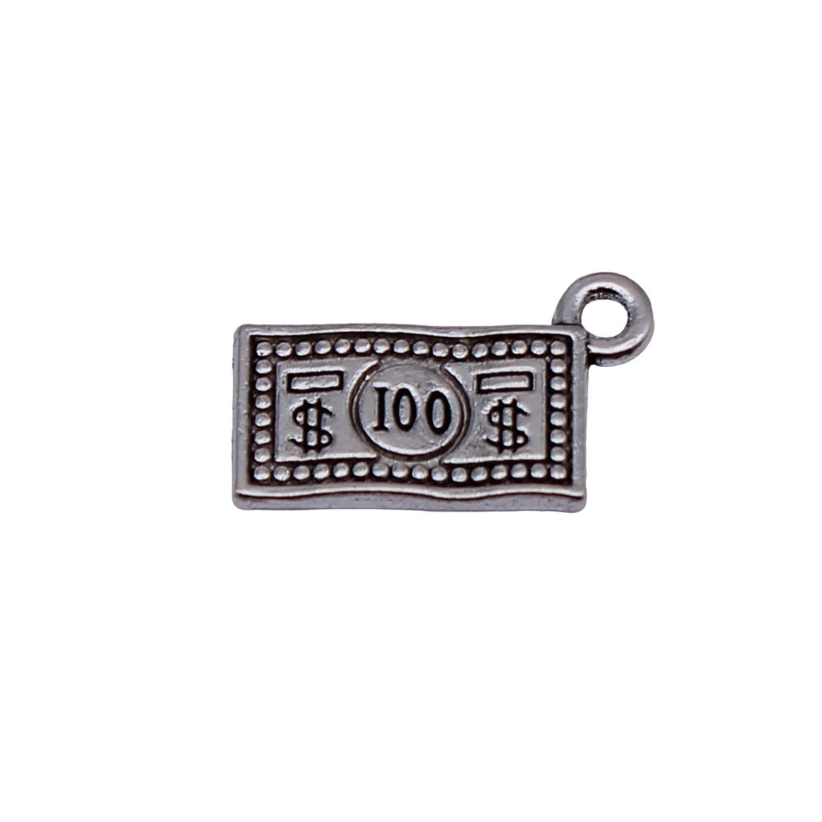 16x9.7mm 0.8g Antique Silver Zinc Alloy Dollar Charm Pendant for DIY Necklace Bracelet Jewelry Making