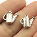 13x16mm 2.1g Antique Silver Zinc Alloy Watering Can Charm Pendant for DIY Garden Theme Jewelry