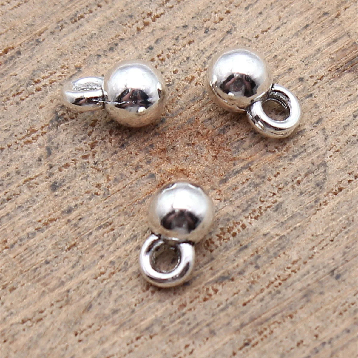 8x5x5mm 0.5g Antique Silver Zinc Alloy Ball Charm Pendant for DIY Necklace Bracelet Jewelry Making