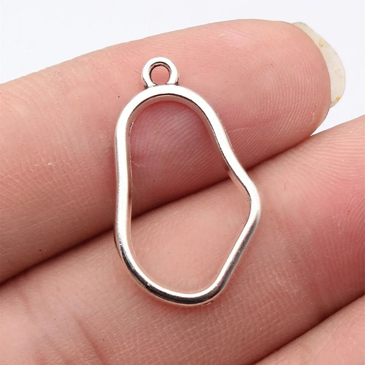 27x16mm 1.1g Multicolor Zinc Alloy Hollow Geometric Charm Pendant for DIY Necklace Jewelry Making