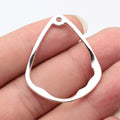41x33mm 2.8g Multicolor Zinc Alloy Openwork Geometric Teardrop Hollow Charm Pendant for DIY Jewelry