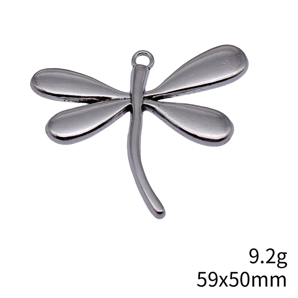 59x50mm 9.2g Antique Silver Zinc Alloy Dragonfly Charm Pendant for Necklace Jewelry Making