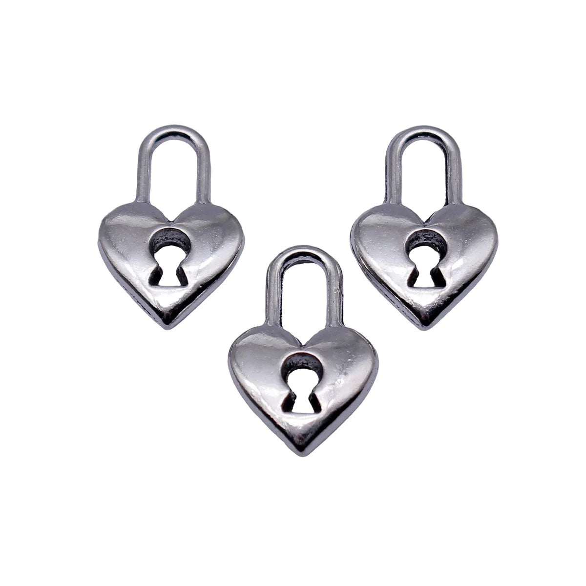 15x9.9mm 0.82g Antique Silver Zinc Alloy Heart Lock Charm Pendant for DIY Necklace Bracelet Jewelry Making