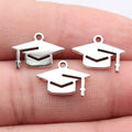 16x11mm 0.64g Antique Silver Zinc Alloy Graduation Cap Charm Pendant for DIY Necklace Bracelet Making