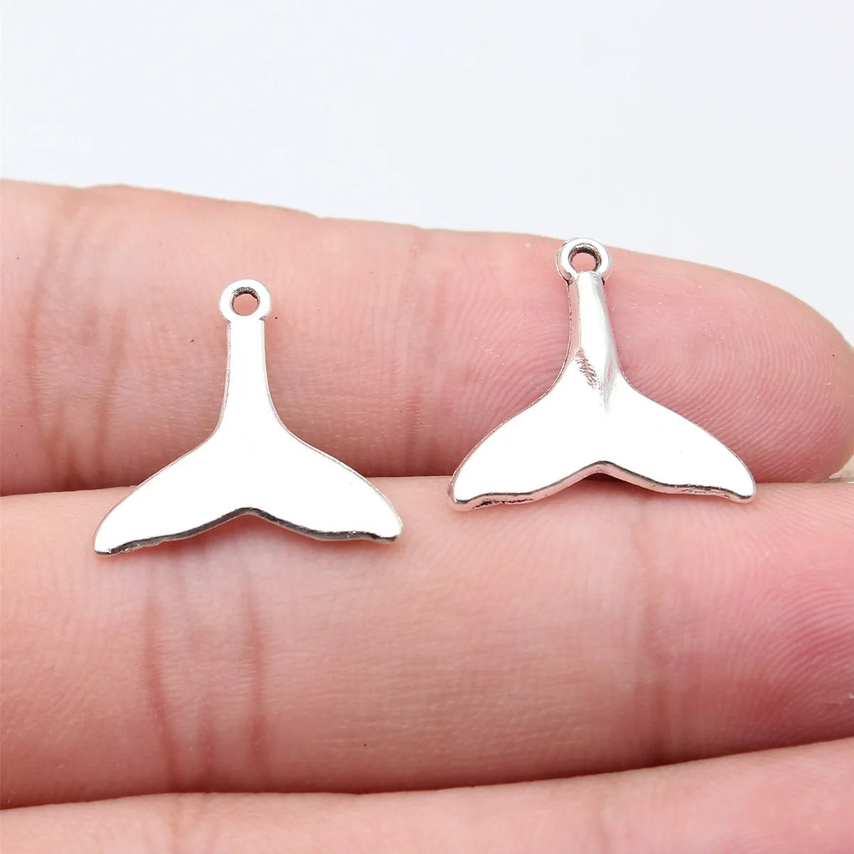 19x19mm 1g Multicolor Zinc Alloy Fish Tail Charm Pendant for DIY Necklace Bracelet Jewelry