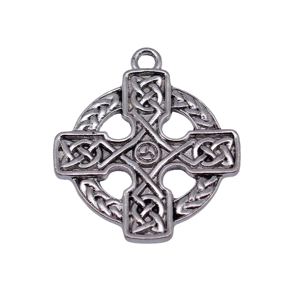 33x29mm 4.4g Antique Silver Zinc Alloy Celtic Knot Cross charm pendant for DIY necklace jewelry making