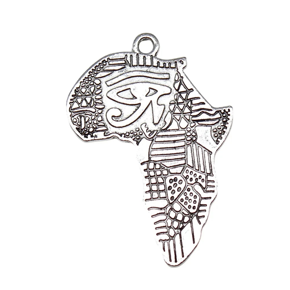 40x28mm 4.48g Antique Silver Zinc Alloy Eye of Horus Charm Pendant for DIY Necklace Jewelry Making
