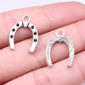 21x16mm 1.1g Antique Silver Zinc Alloy Horseshoe Charm Pendant for DIY Necklace Bracelet Jewelry