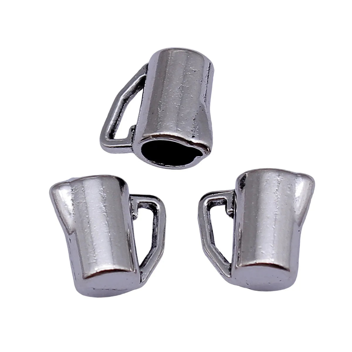 11x10x6.6mm 1g Antique Silver Zinc Alloy Water Cup Charm Pendant for Bracelet Necklace Making