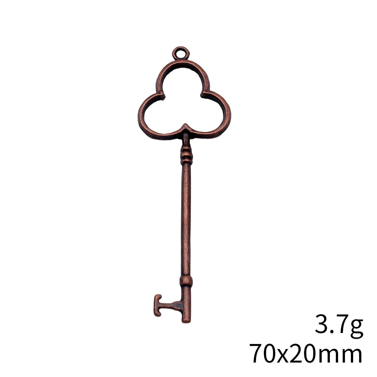 70x20mm 3.7g Multicolor Zinc Alloy Key charm pendant for DIY necklace bracelet jewelry making