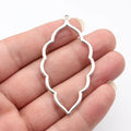 65x34mm 4.6g Multicolor Zinc Alloy Hollow Leaf Charm Pendant for DIY Necklace Bracelet Jewelry Making