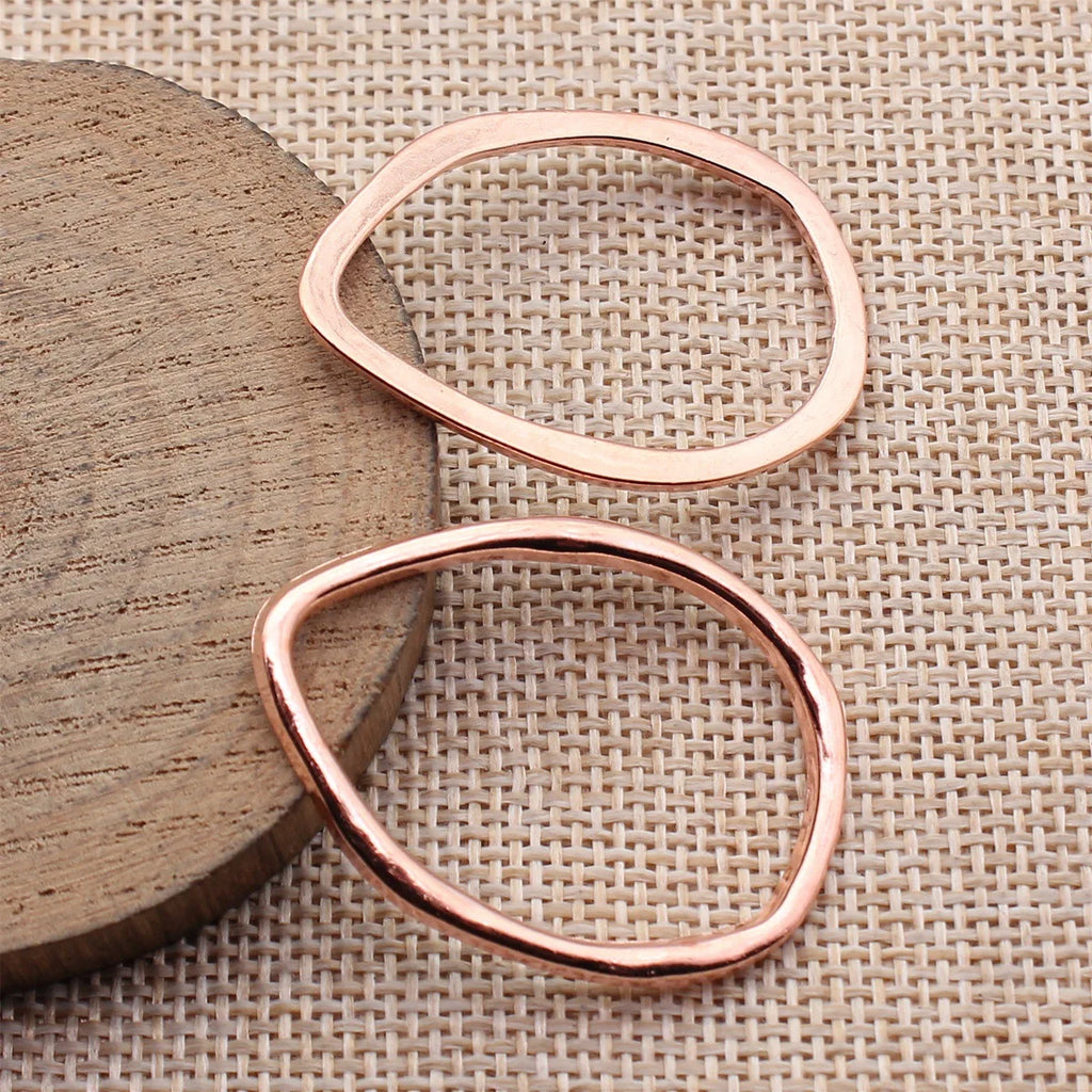 40x29mm 3.2g Rose Gold Zinc Alloy Hollow Pear Frame Charm Pendant for DIY Necklace Jewelry Making