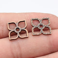 20x20mm 0.95g Multicolor Zinc Alloy Hollow Geometric Pattern Connector Charm for DIY Jewelry Making