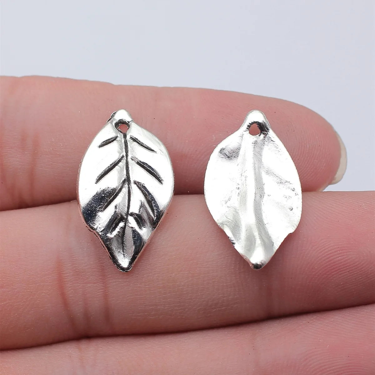 25x14mm 1.5g Multicolor Zinc Alloy Leaf Charm Pendant for DIY Necklace Bracelet Jewelry Making