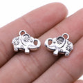 16x13mm 1.9g Antique Silver Zinc Alloy Small Elephant Charm Pendant for Necklace Jewelry Making