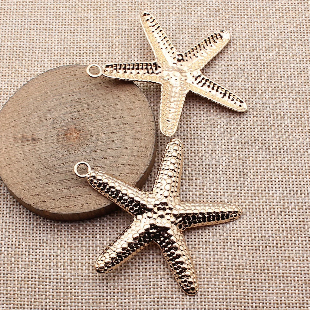 66x60mm 11.4g Multicolor Zinc Alloy Starfish Charm Pendant for DIY Necklace Bracelet Jewelry Making