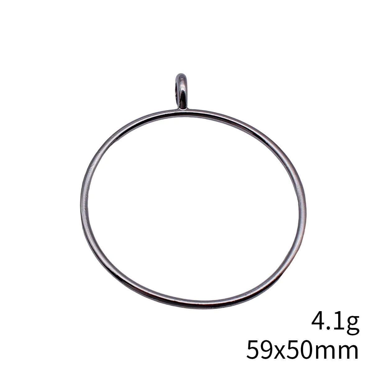 59x50mm 4.1g Multi Finish Zinc Alloy Hollow Round Ring Charm Pendant for DIY Necklace Jewelry Making