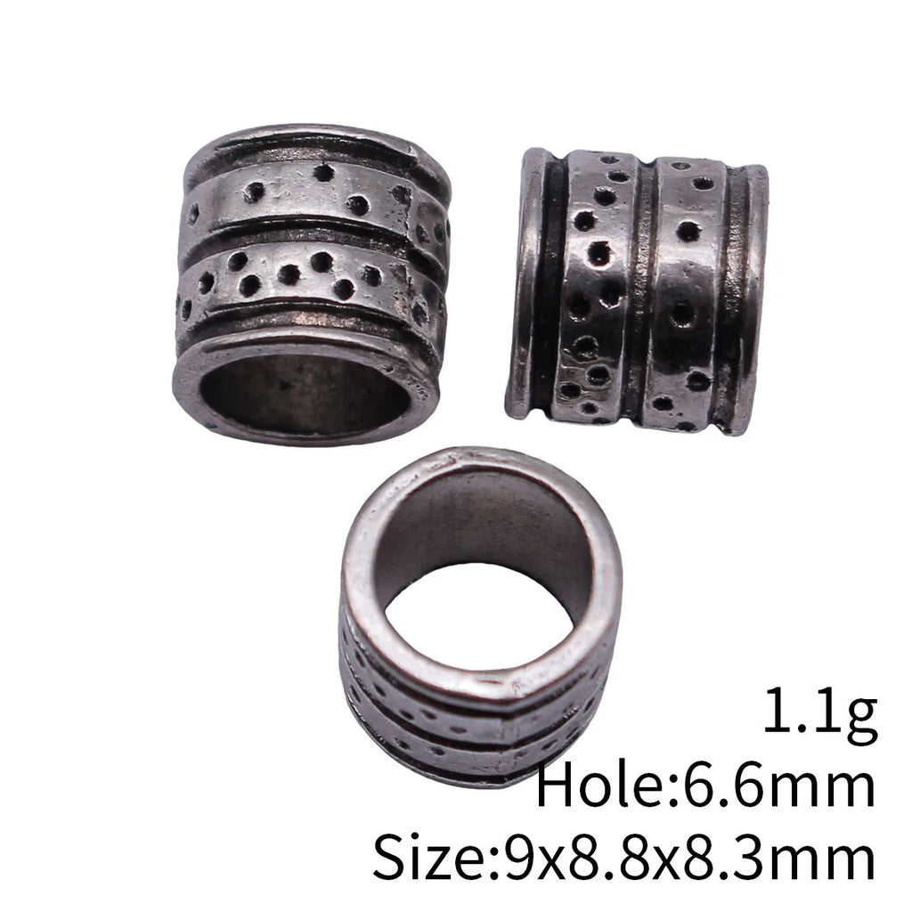 9x8.8x8.3mm 1.1g Antique Silver Zinc Alloy Irregular Pitted Texture Spacer Beads for Bracelet Jewelry Making
