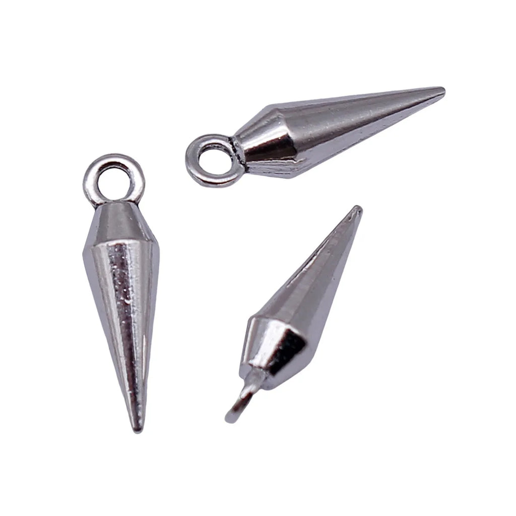18x5x5mm 0.9g Antique Silver Zinc Alloy Awl Charm Pendant for DIY Bracelet Necklace Making