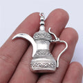 46x41mm 5.4g Antique Silver Zinc Alloy Wine Flask Charm Pendant for DIY Necklace Jewelry Making