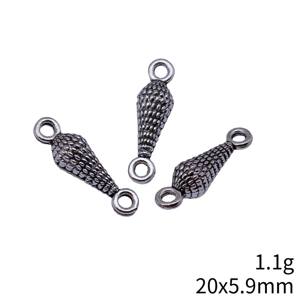 20x5.9mm 1.1g Antique Silver Zinc Alloy Teardrop Connector Charm for DIY Earrings Bracelet Making