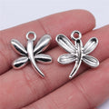 22x18mm 1.5g Antique Silver Zinc Alloy Dragonfly Charm Pendant for DIY Necklace Bracelet Making