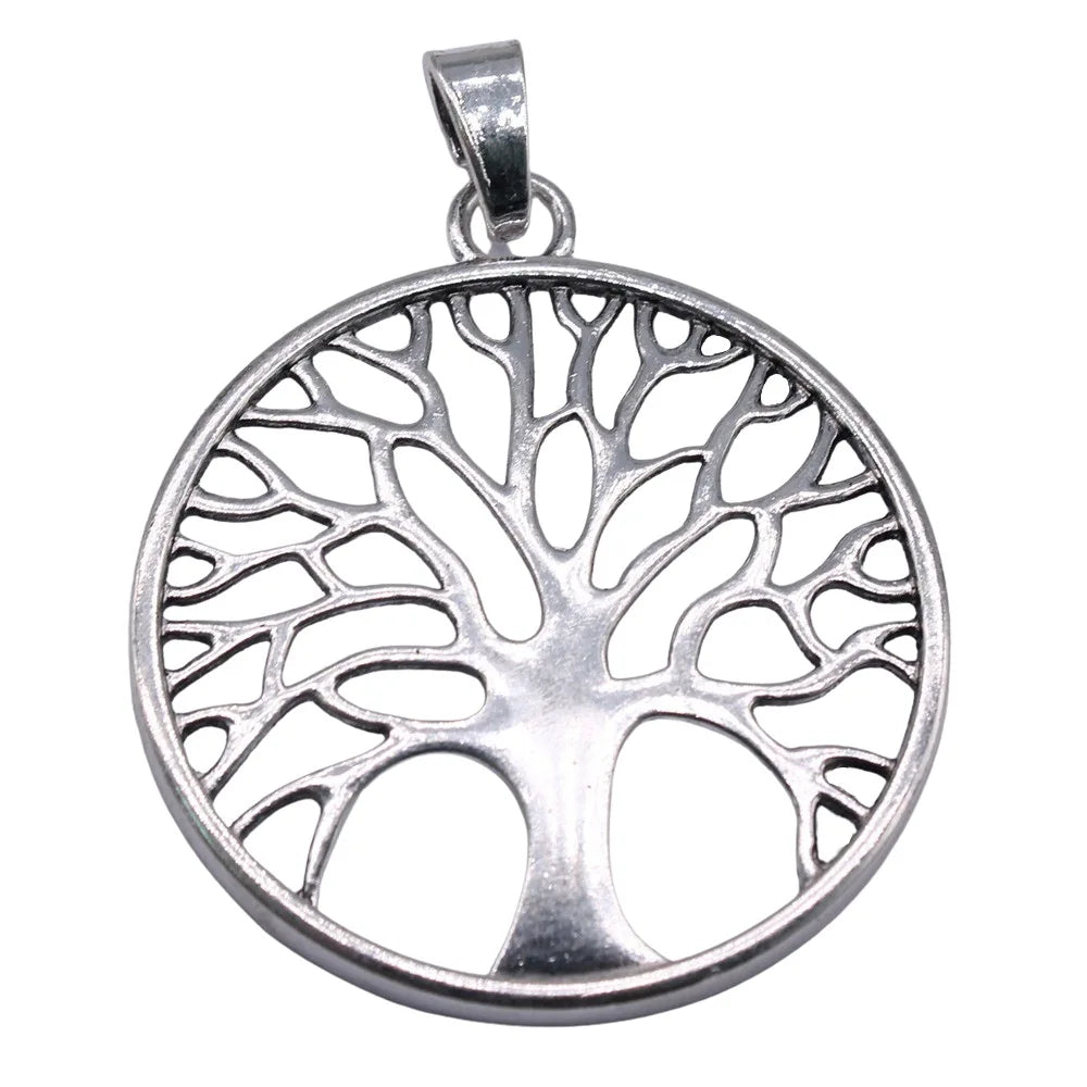 79x60mm 20.1g Antique Silver Zinc Alloy Tree of Life Charm Pendant for DIY Necklace Jewelry Making