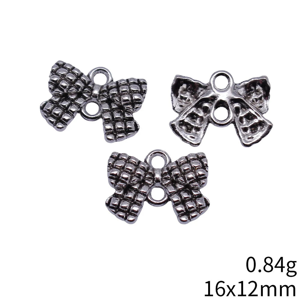 16x12mm 0.84g Multicolor Zinc Alloy Bow Butterfly Connector Charm for DIY Bracelet Necklace Jewelry Making