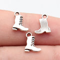 11x8.5mm 0.4g Antique Silver Zinc Alloy Boot Charm Pendant for DIY Bracelet Necklace Jewelry Making